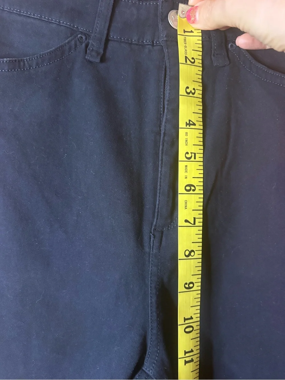 Nwt peter millar Karlie navy Stretch Sateen High Rise Pant size 8 - Picture 7 of 12